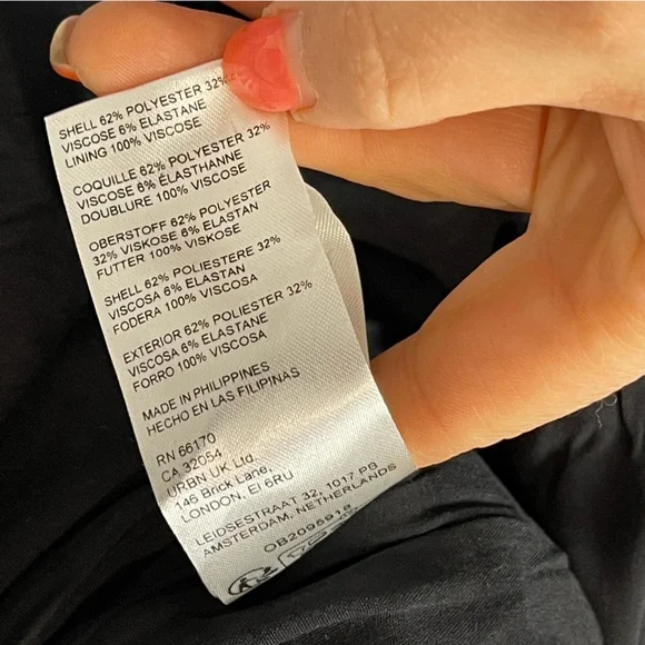 Anthropologie Maeve Puff-Sleeve Colorblock Scallop Pearl Romper Dress Size 6 - Picture 14 of 14